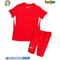 Maglie da calcio Tacchino Seconda Maglia Bambino Europei 2024 Manica Corta (+ Pantaloni corti)